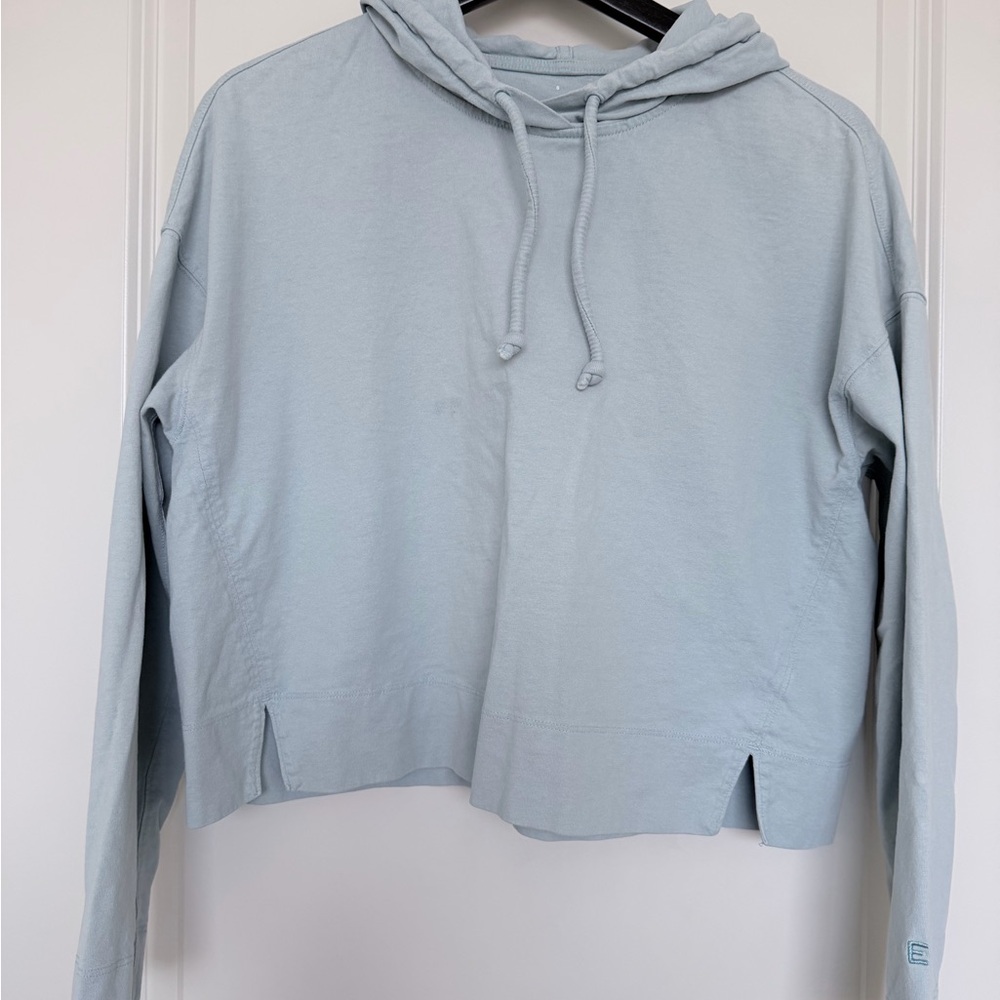 Everlane Organic Cotton Hoodie in Soft Gray